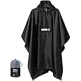 Lyrovo Unisex Outdoor Rain Poncho for Adult,Multi Use, Waterproof, Lightweight, Reusable & Packable, One Size Fits Most