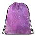 Produktbild Pink and Purple Galaxy Drawstring Shoulder Bags Gym Bag Travel Backpack Lightweight Gym for Men Women 16.9"x14"