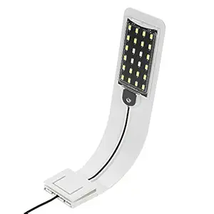 Decdeal 10W Ultra-Thin Aquarium LED Light Ultra Bright Clip-on Lighting Lamp 24 LEDs for Aquarium Fish Tank