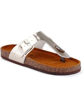 Damen Riemchen Sandalen Zehentrenner Komfort Sandaletten Lack Schlappen Hausschuhe Pantoletten Schuhe