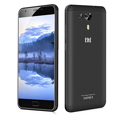 THL Knight 1 Smartphone, 5.5 Pollici FHD IPS Display Android 7.0 4G Telefono Cellulare, MT6750T Octa-Core 1.5GHz, 3GB RAM + 32GB ROM, 13.0MP Doppia Telecamera Posteriore / 8.0MP, Dual Sim 3100mAh Batteria WiFi Hotkont GPS OTG Cellulare -Nero