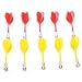 Produktbild SODIAL(R) 5 Rote & 5 gelbe magnetische Dart Set fuer zweiseitige magnetische Dartscheibe 8CM Laenge