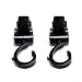 ASIV Baby Stroller Hook and Hanger, Buggy Clips for Pram Pushchair, 2 Pack, Black