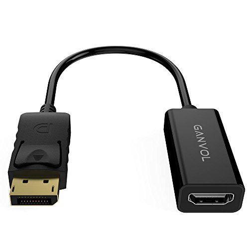 Ganvol DisplayPort Stecker zu HDMI Buchse Adapter Konverter, DP auf VGA, FULL HD 1080p, Vergoldet, , inkl. Audio-Übertragung & Sperrfunktion - 2