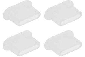 KRS - 4xDP-T- Staubschutz Kappe Stöpsel USB-C Schutz kompatibel für Galaxy A7 S8 S9 S10 S20 S30 Huaw. P10 P20 P20 Pro P30 transparent (4xDP-T)