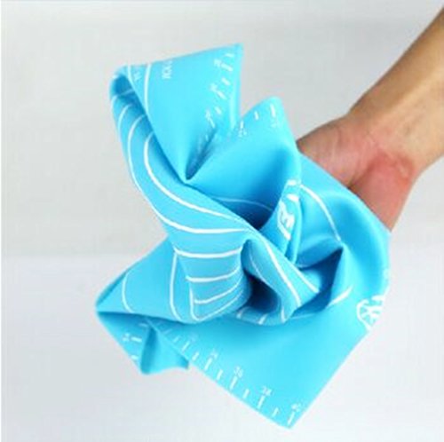 Backmatte, Bukm, Silikon Backmatte, Nonstick Maße Fondant Teig Gebäck Backmatte, 50 * 40cm, für Hausfrau, Kochen Enthusiasten (blau) - 7
