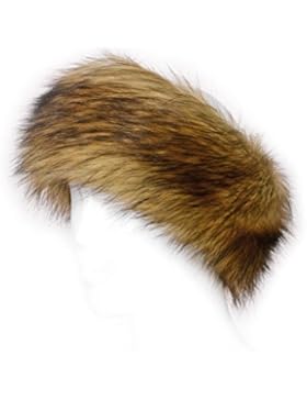 Futrzane Stirnband Faux Fuchs Pelz Damen Stirnbänder Winter Ski