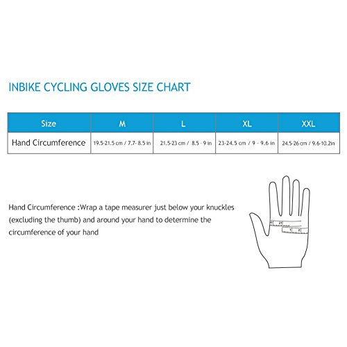 INBIKE Gants Cyclisme Demi-Doigts pour Velo VTT Gant 5mm Gel Rembourrés Anti-Choc Respirant Eté – Image 5