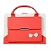 Produktbild elecfan iPad Air 2 Schutzhülle, iPad Bookstyle iPad Sleeve Case Brieftasche Schale Etui mit Dokumententasche und Standfunktion Tragbar Handtasche Hülle Multi-Winkel für iPad Air 2,Rot