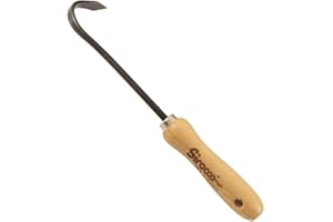 Sirocco Bio-Sauzahn mit Buchengriff 14 cm – Hand-Sauzahn Gartenwerkzeug – Unkrautentferner Bodenlockerer Beet Pflegegerät nachhaltiger Holzgriff ergonomisch