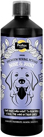 Proflax Natural Bone & Joint Formula - Omega 3 & Active Herbal Supplement for Dogs - Suitable for all dogs particularly working, older dogs or those recovering from injury
