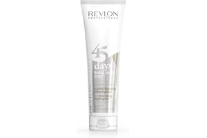 REVLON PROFESSIONAL REVLONISSIMO 45 Days Total Color Care – Shampooing traitant « STUNNING HIGHLIGHTS », 275 ml, shampooing protecteur de la couleur pour cheveux blond clair, méchés et blancs, shampooing de soin pour