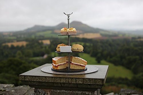Handcut Slate Cakestand Stag Design 3 Tier