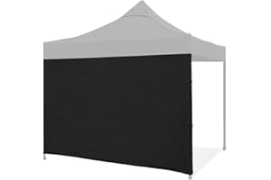 VELITY Gazebo Side Panel, Canopy Sidewall Panels for 3x3M Straight Leg Gazebos Tent, Sunshade, Windproof and Give Privacy, 1 Pack Sidewall Only, Black