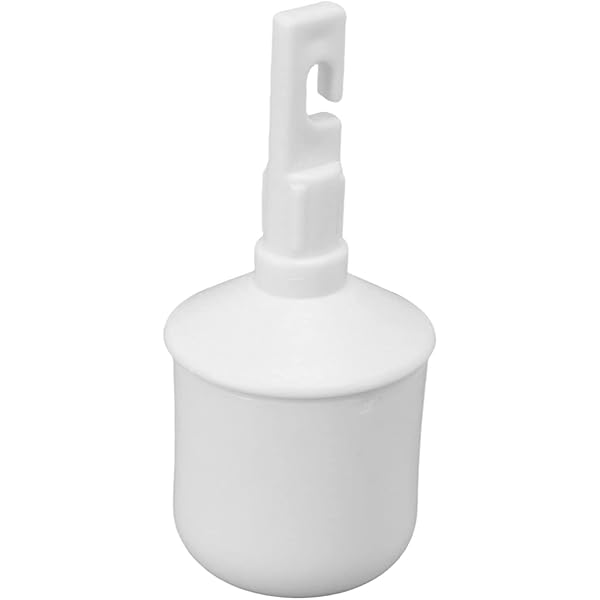 Bulldog Rolling Cane Tip - Small White Hook Style Mobility Cane Replacement Tip