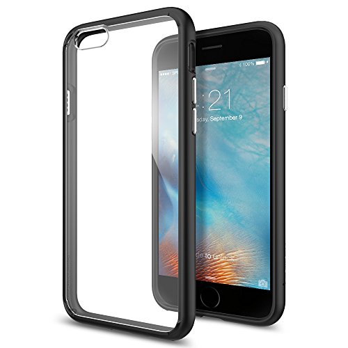 iPhone 6 Case, Spigen [Ultra Hybrid] iPhone 6s Case TPU Bumper Hard PC Back Premium Protection Air Cushion Technology Slim Thin Phone Cover Case for iPhone 6 / iPhone 6s - SGP11600 - Black
