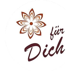 24 Aufkleber - Für Dich - Papieraufkleber: 4 cm, rund, matt, für Geschenktüten, Hochzeit und vielen anderen Anlässen. Made in Germany.