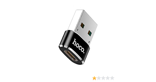 Hoco Ua6 Usb To Type C Converter Black Amazon Co Uk Computers Accessories