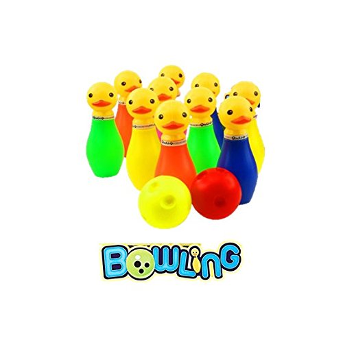 Childrens Mini Duck Bowling Game Set Indoor Outdoor Fun Plastic Animals Pins Childrens Mini Duck Bowling Game Set Indoor Outdoor Fun Plastic Animals Pins