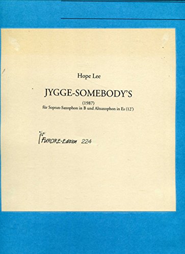 Jygge-Somebody's : für 2 Saxophone