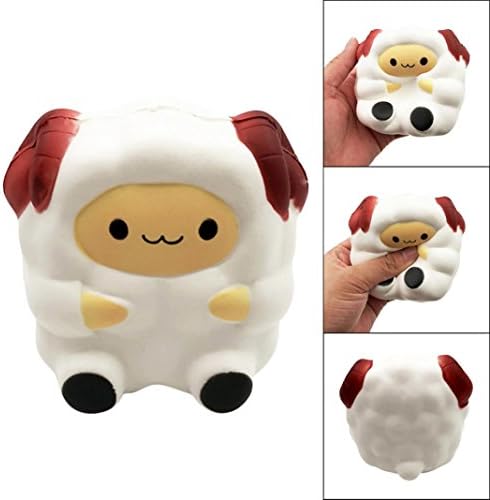 8*9cm Sheep Squishy Toy,Yanner Cartoon Slow Rising Cream Scented Decompression Toy Cure Gift Stress Relief Toys Fidget Toys Giant Stress Toys Stress Toy Squishy