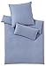Produktbild Bettwäsche elegante Soft-Flanell 135x200+80x80cm Luton blau 2624/2