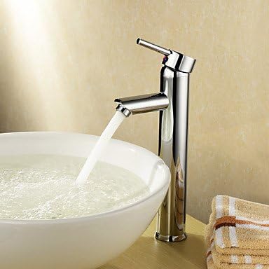 Single handle bathroom sink faucet diamond shape chrome-plated solid brass faucet