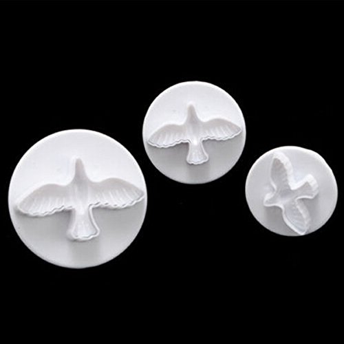 Sanwood 3 Taube Kuchen Cookies Paste Sugarcraft Cutter Dekorieren Form - 2
