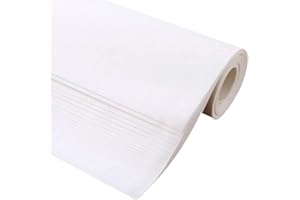 HUAKAILE Papel chino Xuan en blanco crudo, pincel de caligrafía para escritura de tinta Sumi Papel de arroz sin rejillas, papel blanco Sheng Xuan para técnicas de pintura (120 hojas)…