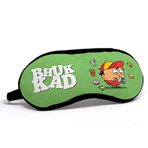Indigifts Birthday Gift for Brother Bhukkad Printed Sleeping Mask for Boys 7.8x3.3 inches - Funny Gift idea, Birthday Present for Friend, Boy, Friendship Day Gift for Boy, Funny Eye Cover for Men
