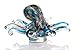 Produktbild Casablanca Glasskulptur Octopus blau/silber 2er Set 20 x 20 x 11 cm
