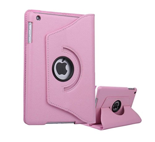 Attractive Quality Apple New Ipad Apple IPAD Air 2/ Ipad 6 (2014-15) 360 Degree rotation Pink Horizontal & Vertical View Leather Cover For Apple New Ipad Apple IPAD Air 2/ Ipad 6 (2014-15) by G4GADGET®