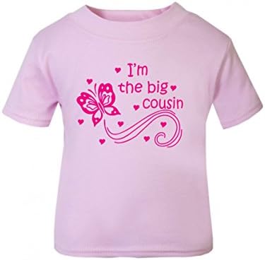 The Bees Tees I'm The Big Cousin T-Shirt Butterfly Design Baby And Child's T-Shirt (age 0-3 months to 11 years)
