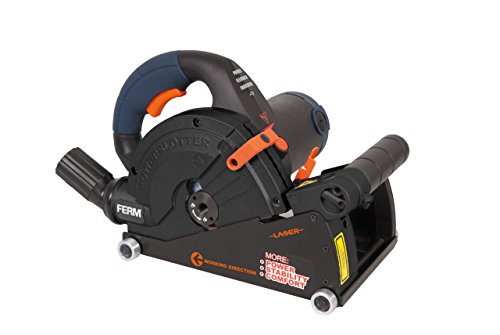 FERM WSM1008 Mauernutfräse Schlitzfräse 1600W – 2 Diamantscheiben 150mm – Laserfürhrung – Staubabsaugungsadapter – Nylon-Tragetasche - 4