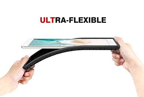 MoKo Hülle für iPad Pro 10.5 Zoll 2017 – [Honey Comb Series] Lightweight Silikon Case Stoßfest [Kids Kinderfreundlich] Schutzhülle für Apple iPad Pro 10.5 Tablet, Schwarz - 2