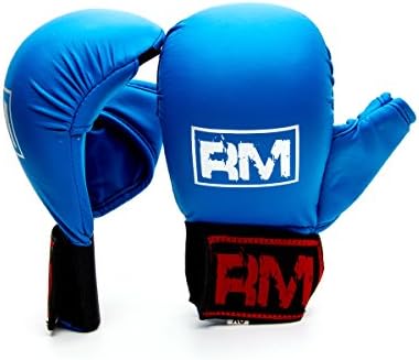 Ringmaster UK Karate Gloves Mitts Blue (Medium)