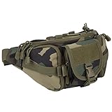 Professional: Military Fanny Pack mit Molle System, bequem zu befestigen 500ml Wasserflasche, Taschen, Werkzeuge und anderen Zubehör. Gut gemacht mit extra Taschen für zusätzliche Funktionalität, Hochleistungs-SBS Metall Reißverschlüsse zum Schutz der Innenausstattung effektiv