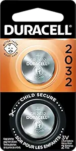 Duracell Medical Battery Cr2032 3 V Model No. 2032 Pack of 2