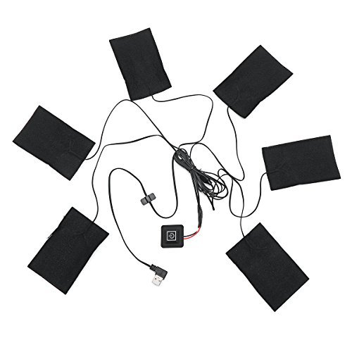 Lovinn Heizkissen, 6-in-1, elektrisch, beheizt, Schwarz,