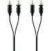Produktbild Belkin Stereo Audio Cinch-Kabel, 2x Cinch Stecker auf 2x Cinch Stecker (RCA-Stecker mit vergoldeten Kontakten, 2m) schwarz