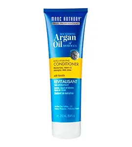 Marc Anthony Nourishing Argan Oil of Morocco Extra Hydrating Conditioner, 8.40 Ounce Tube, Sulfate-Free Keratin Conditioner (250ML)