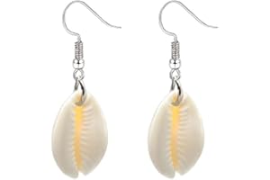 AMOR SPES Natural Sea Shell Drop Earrings Summer Beach Dangle Earrings for Women Girl