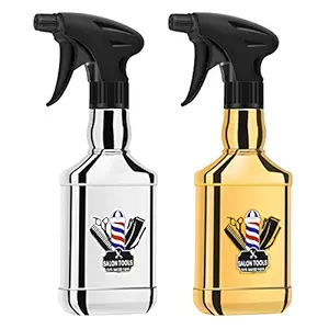 Barber Water Spray Bottle, Segbeauty 8.79oz/260ml 2 Packs Hair Mist Spray Bottles, Adjustable Sprayer Bottle with Fine Mist to Stream Settings, Refillable Mister for Hair Styling, Stylist, Salon Use