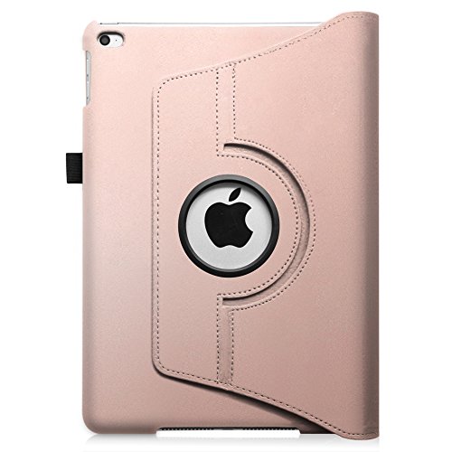 Fintie iPad Air 2 Hülle – 360 Grad Rotierend Stand Smart Cover Case Schutzhülle Tasche Etui mit Auto Schlaf / Wach Funktion für Apple iPad Air 2 (2014) – Roségold - 9