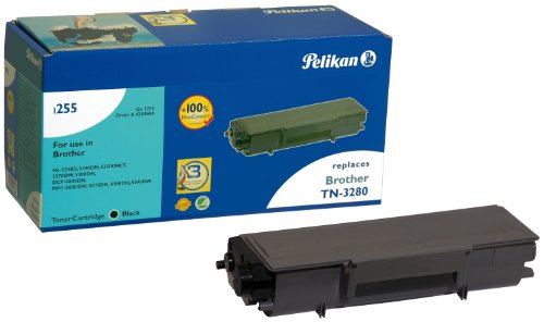 Pelikan Marken-Toner ersetzt Brother-Toner TN-3280 - für Drucker-Serien ★ DCP 8070 8080 8085 ★ HL 5340 5350 5370 5380 ★ MFC 8370 8380 8880 8890 - Farbe: Schwarz - Toner-Kartusche
