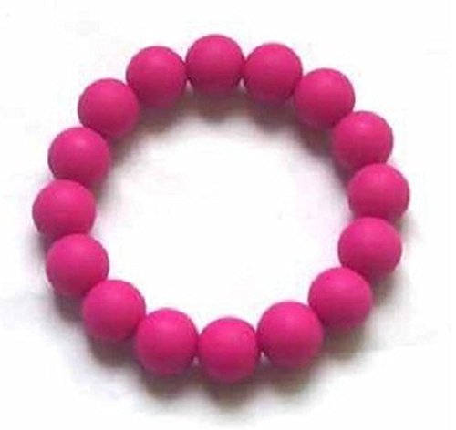 Chuchumz Chewy Bracelet Chewelry Autism ADHD Biting Sensory Child Baby Teething Chew Toy Children Pink
