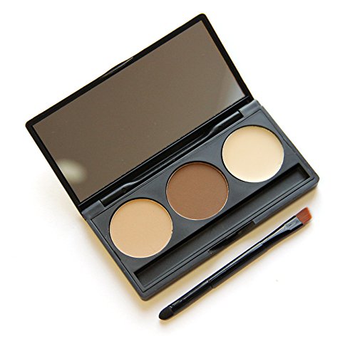 Demarkt Make-up 3 Farben Brauenpuder Schattierung Palette Trimmen Lidschatten