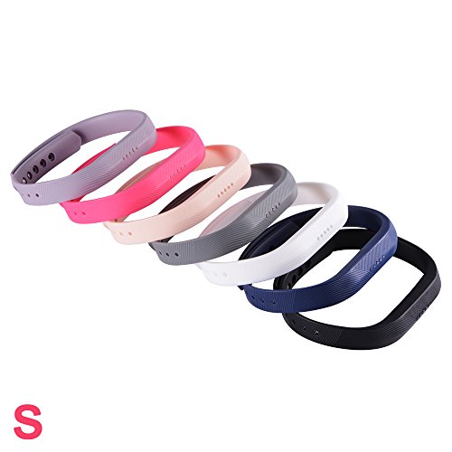 XCSOURCE® 7stk Buntes Wiedereinbau Armband mit Metall verschlüsse für Fitbit Flex 2 (Kleine Größe) TH581 - 2