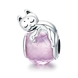 Abalorio para pulsera de mujer, 100 % plata de ley 925 y piedra, con...