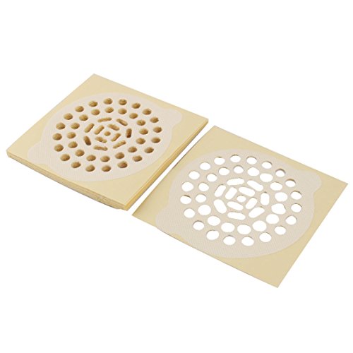 sourcingmap® 15Stk Waschraum Klebstoff Einweg Abfluss Haar Fänger Stopper Fangblatt